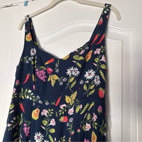 Old Navy Navy Fruit & Floral Shift Dress Small - Picture 3 of 8